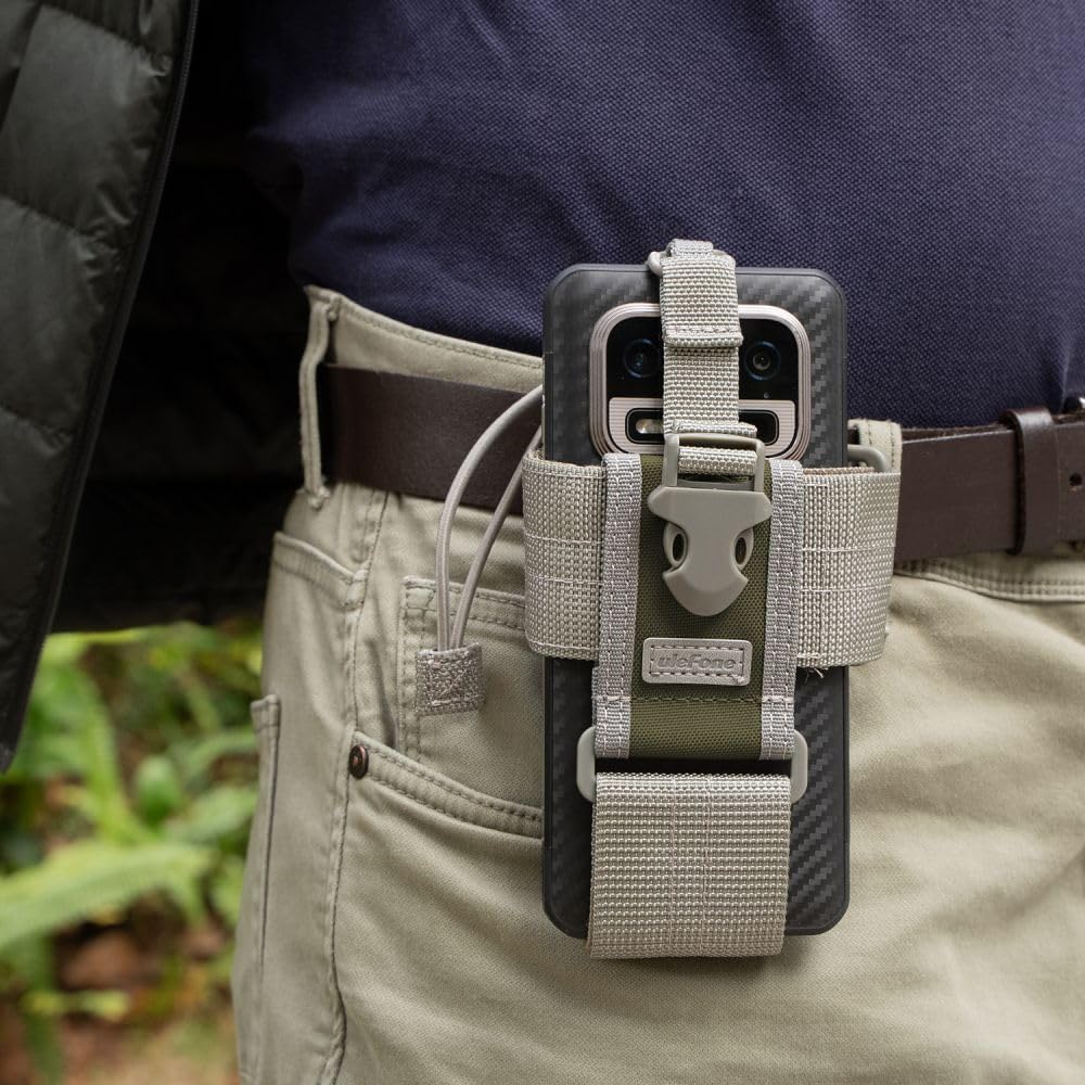 Ulefone Armor Molle Holster Cover Case for Most Phone/Radio Gray for Ulefone Armor 34 pro Armor 33 PRO 29 PRO 28 Ultra 27T PRO 26 Ultra Armor 24 X16 PRO X32 Rugged Smartphone - Image 8