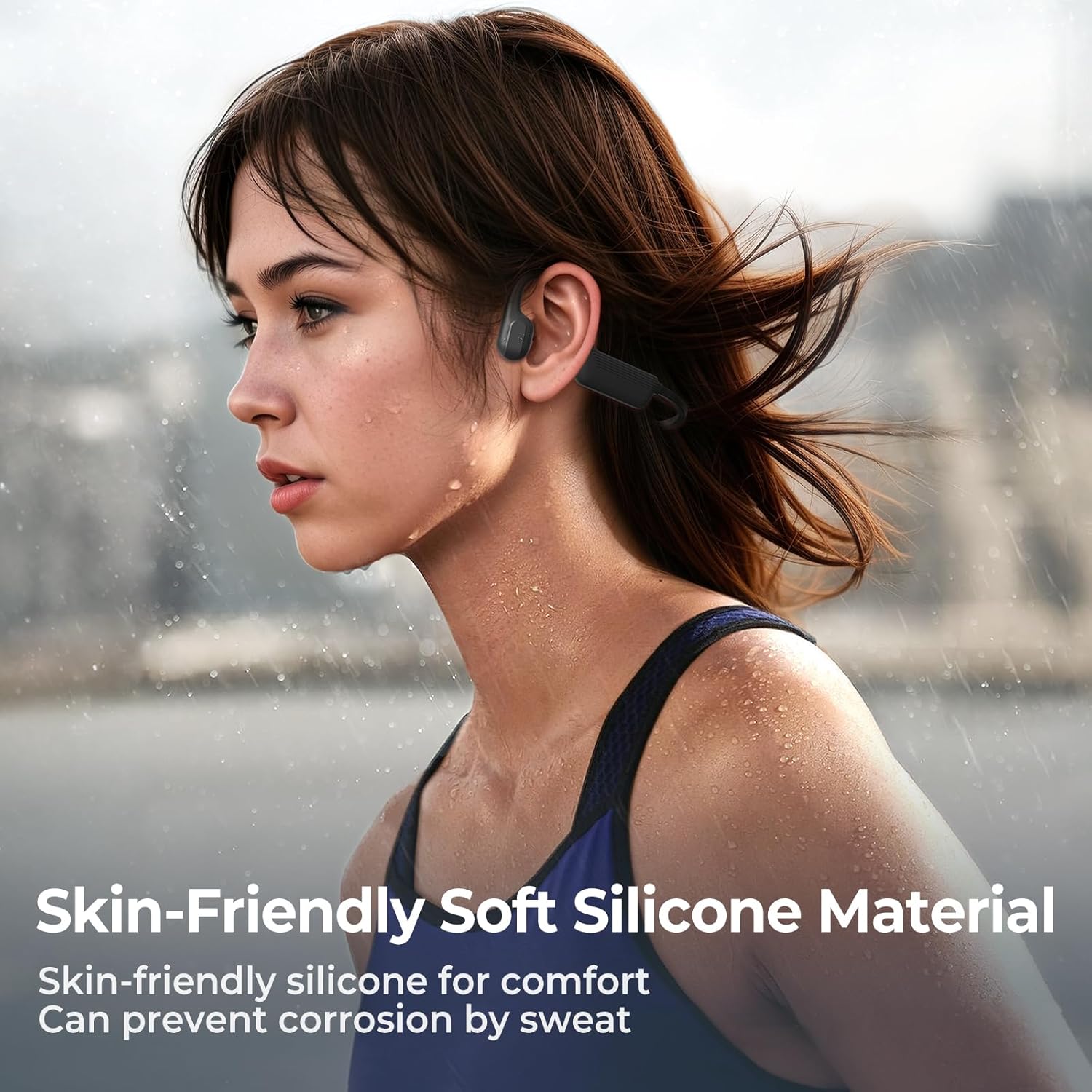 2025 New Bone Conduction Headphones, Open-Ear Wireless Bluetooth 5.4 Swimming Headphones, 32G Memory Sports Earbuds, 10Hrs Playtime,IP68 Waterproof Earbuds for Sports, Running, Cycling - Image 6