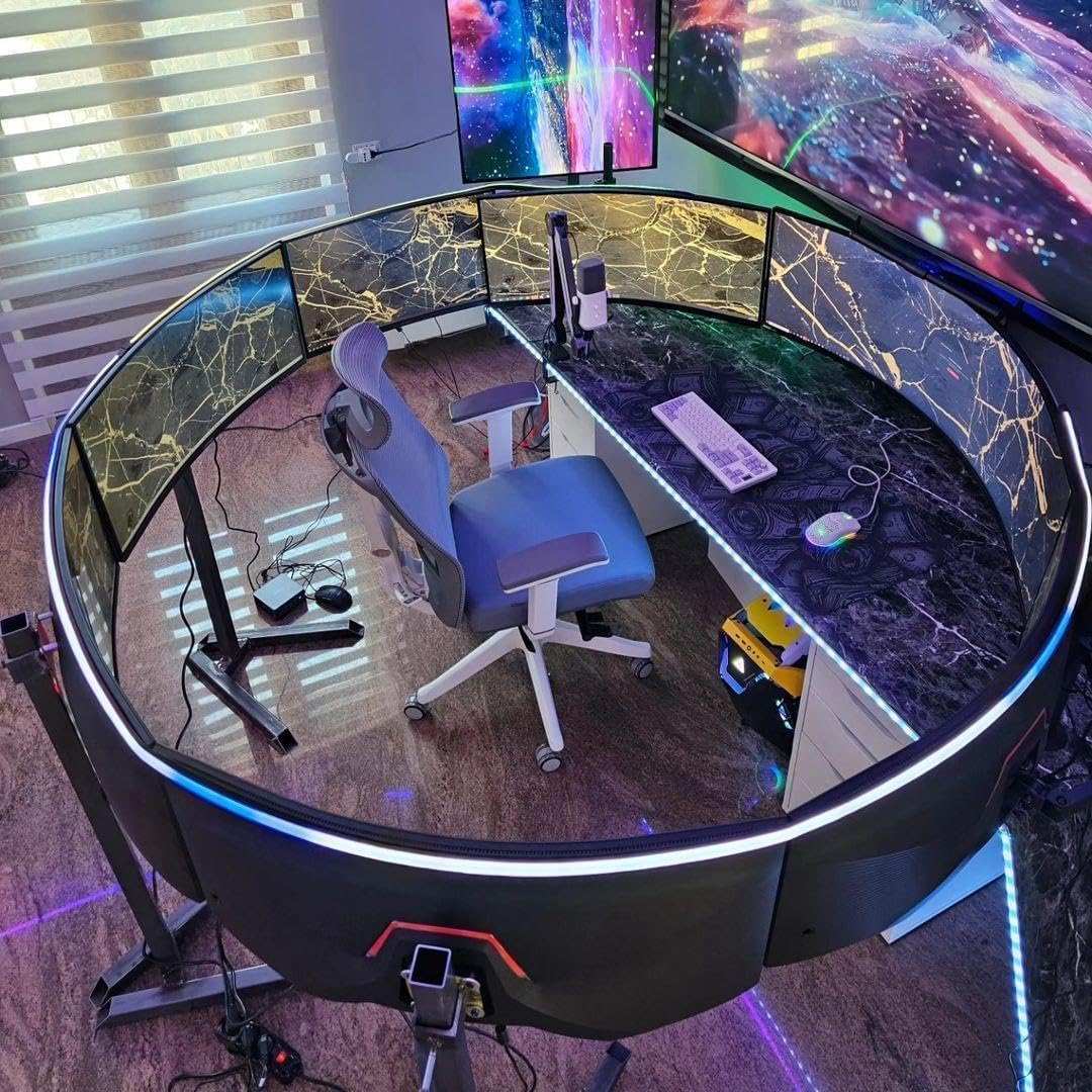 KOORUI 34-inch Ultrawide Curved WQHD 3440×1440 Gaming Monitor, 165Hz 144Hz Curved 1000R- PIP/PBP, 1ms(MPRT) with DisplayHDR 400, FreeSync Premium, 75 * 75mm VESA, HDMI/DisplayPort, 34E6UC - Image 9