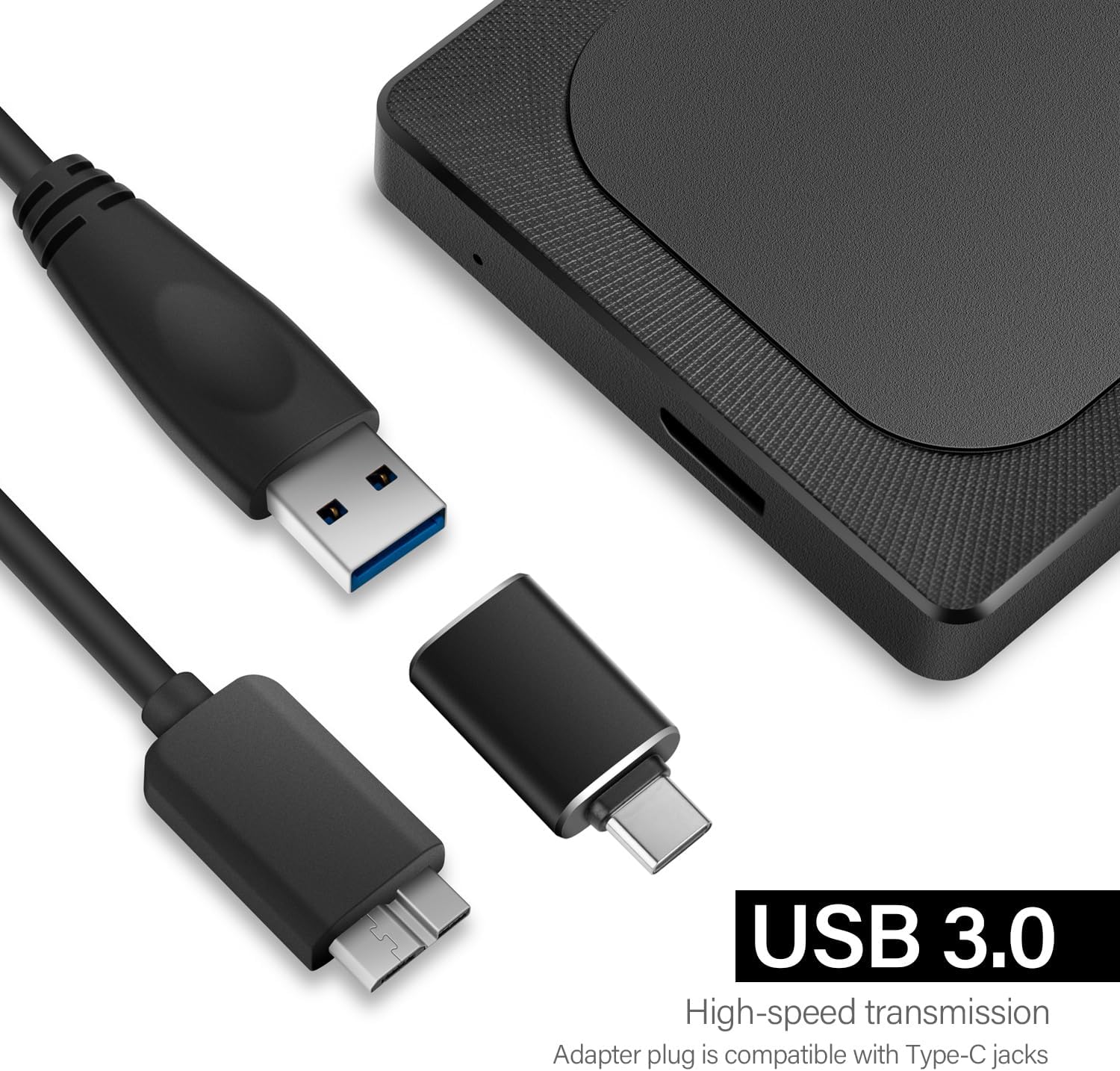 500GB External Hard Drive Ultra Slim Portable HDD-USB 3.0 for PC, Mac, Laptop, PS4, Xbox one,Xbox 360 HD-A4 - Image 4
