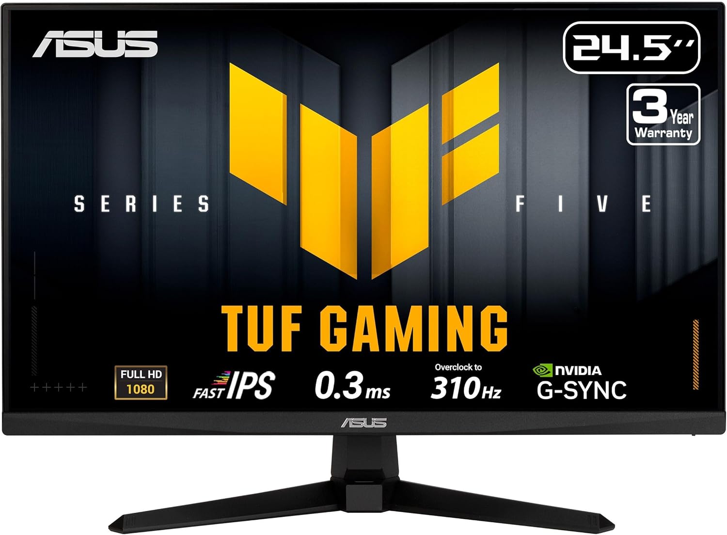 ASUS TUF Gaming Series 5 24.5” 1080P Monitor (VG259QMR5A) - Fast-IPS, 310Hz, 0.3ms, G-SYNC Compatible, FreeSync Premium, Extreme Low Motion Blur Sync, 99% sRGB, DisplayWidget, Gaming AI, 3 yr warranty - Image 9