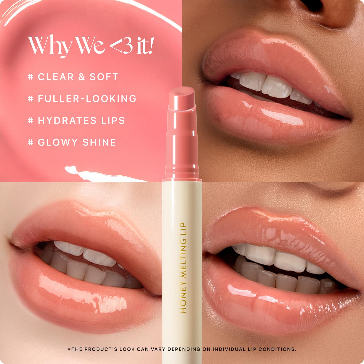 Nature Republic HONEY MELTING LIP (02 FIG) SOFT LIP STICK, Hydrating Gloss, Moisturizing balms, Sheer tint, Shine & Nude, Glowy Finish, korean make up, Stocking Stuffers - Image 3