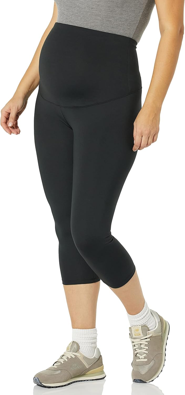 Amazon Essentials Women's Maternity Active Sculpt Pregnancy Workout Crop Leggings - Image 3