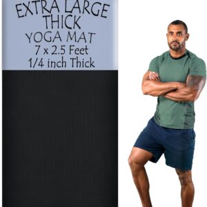 Tatago Extra Thick Yoga Mat Wide & XL-Our 10mm Extra Large Yoga Mat Thick Extra Wide And Long For Total Joint Cushioning. A Large Exercise Mat Thick And Perfect For Home Workout Pilates Or Studio.
