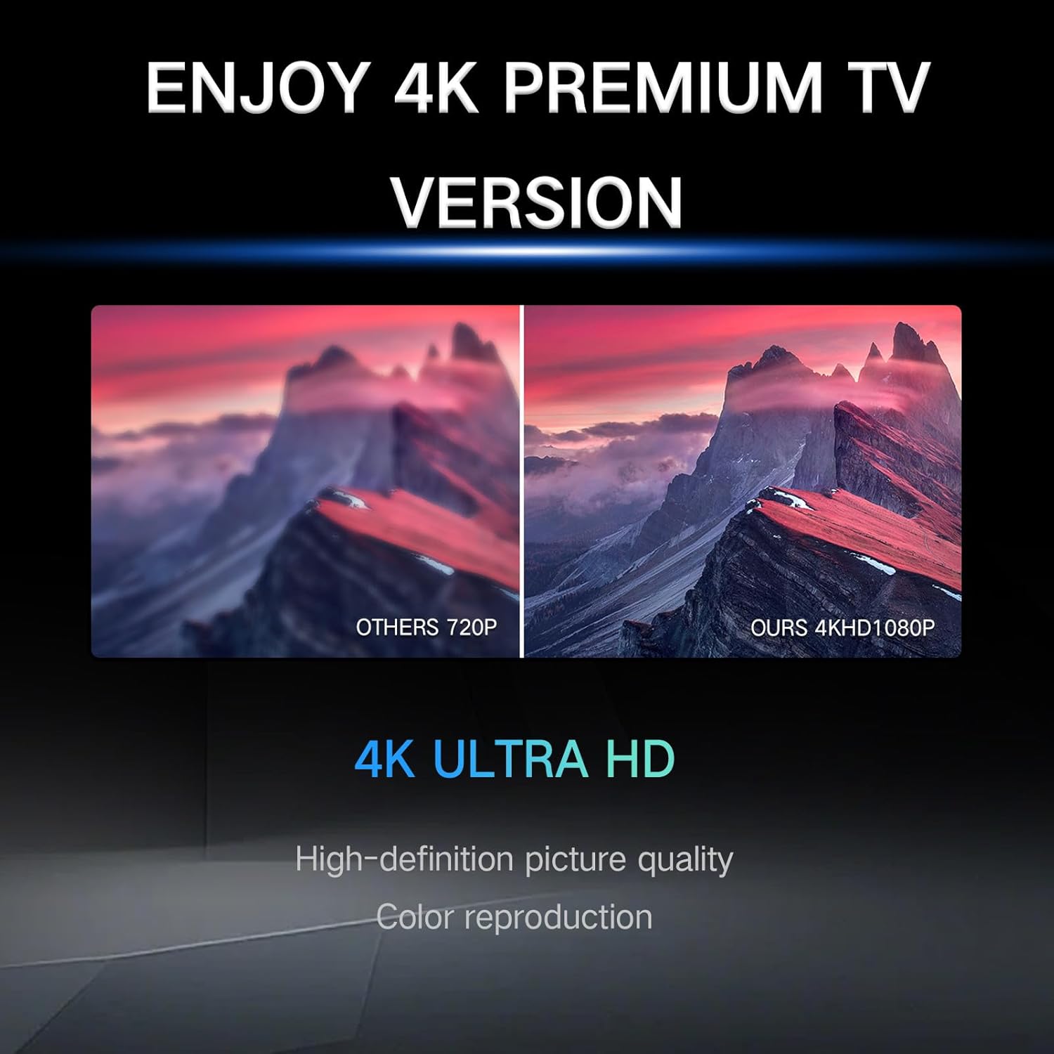 2025 TV Antenna for Smart TV and Old TV, 2200+ Miles Range HD Digital TV Antenna Indoor with 360° Signal Strongest Booster, Supports Local Channels 1080P 4K Reception for Home,RV,Camping (32ft) - Image 5