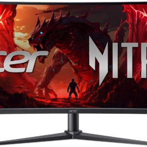 Acer Nitro 34” Gaming Monitor | QHD 3440 x 1440 | 1500R 21:9 Curved | AMD FreeSync Premium | 200Hz Refresh Rate | 1ms (VRB) | sRGB 99% | 1 x Display Port 1.4 & 2 x HDMI 2.1 Ports | XZ340CUR X0bmiiphx