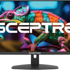 Sceptre New 27-inch Gaming Monitor 100Hz 1ms DisplayPort HDMI x2 100% sRGB AMD FreeSync Build-in Speakers, Eye Care Frameless Machine Black 2025 (E275W-FW100T)