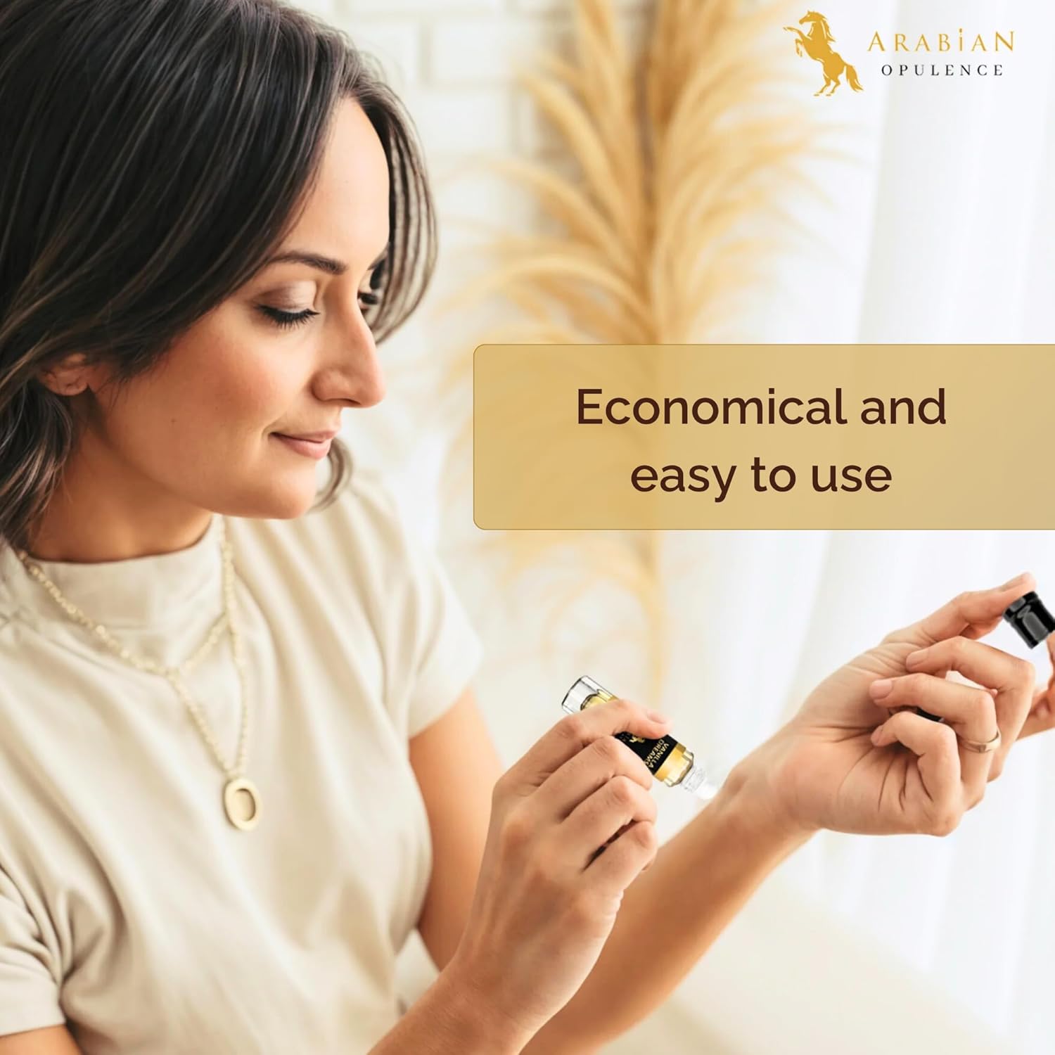 Arabian Opulence FR99 Vanilla Dreams Roll-on Perfume Oil for Women, Luxurious and Concentrated Long Lasting Perfume Oil, Alcohol-Free Travel Size Body Scent for All-Day Freshness (15ml) - Image 4