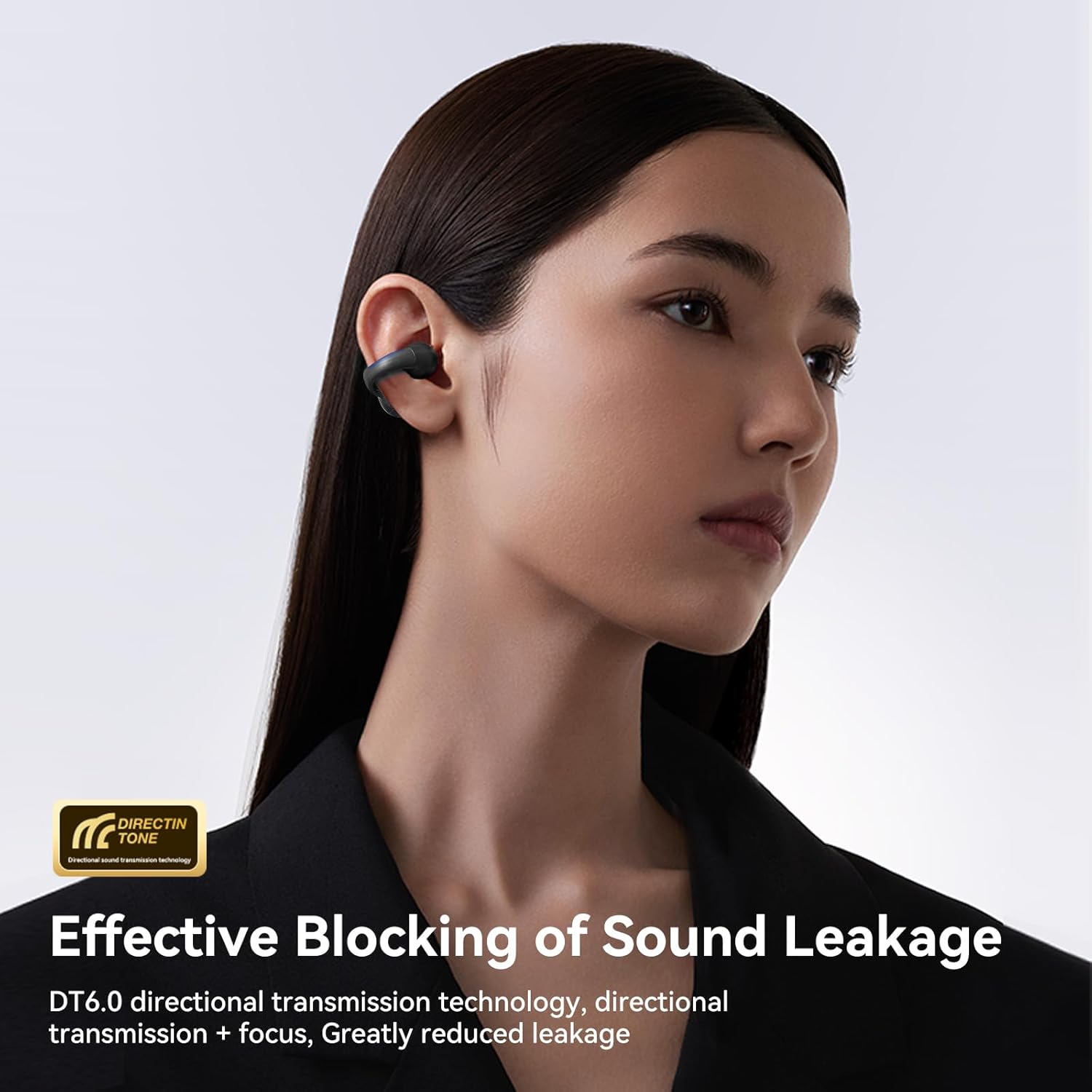 Sanag Z50S 2025 Upgrade Open Ear Free Clip-On Headphones, HiFi Sound Quality True Wireless Bluetooth Earphones, IPX4 Waterproof Sports Earbuds, 56H Playtime OWS Sport Running, App Custom Settings - Image 3