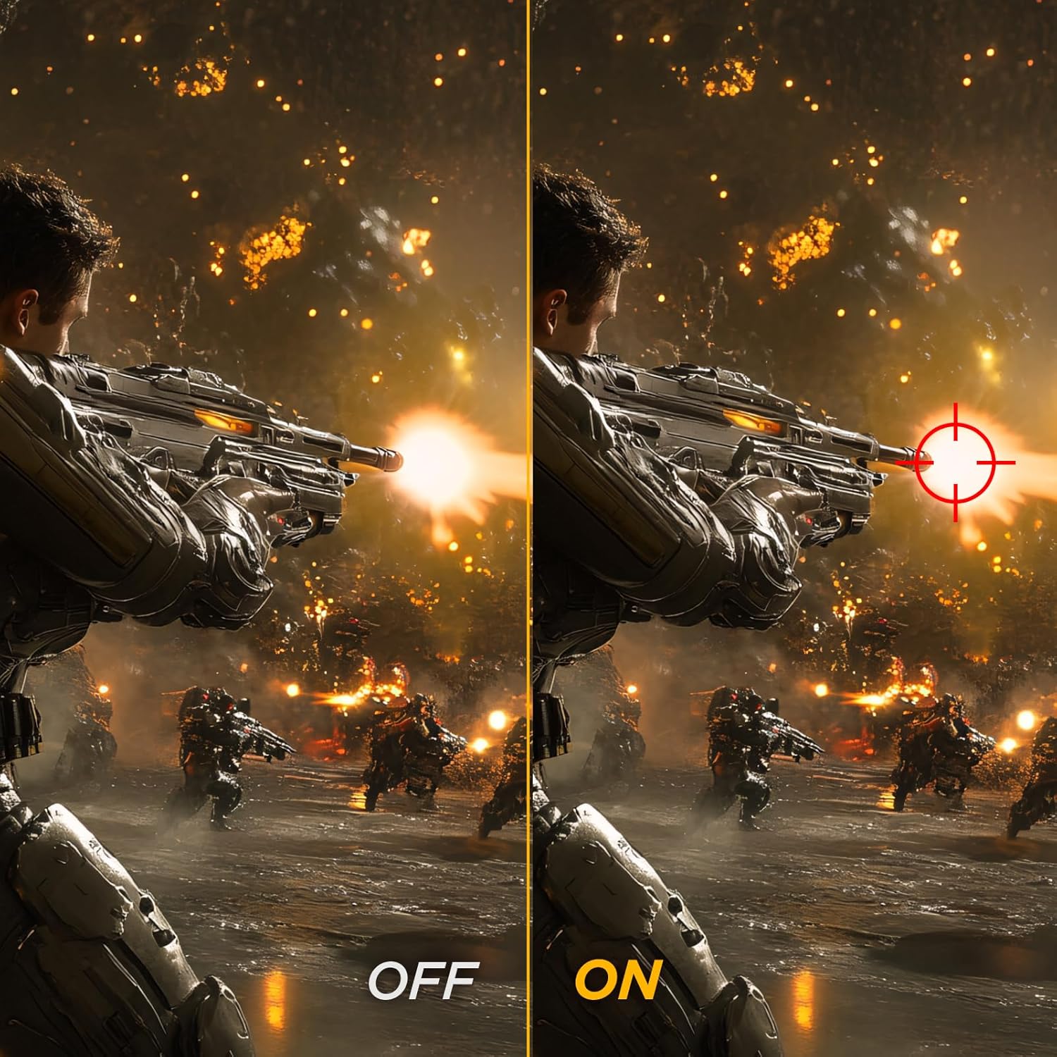 KOORUI 25 Inch Curved Gaming Monitor 240Hz FHD 1080P Computer Monitor, 1500R 1ms MPRT Display, Adaptive Sync, 90% DCI-P3,HDR, Eye Care, Tilt Adjustable, VESA 75x75mm, Black,G2511XC - Image 6