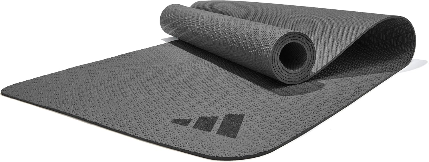 adidas Yoga Mat - Eco Friendly - Non Slip, Durable Textured Surface