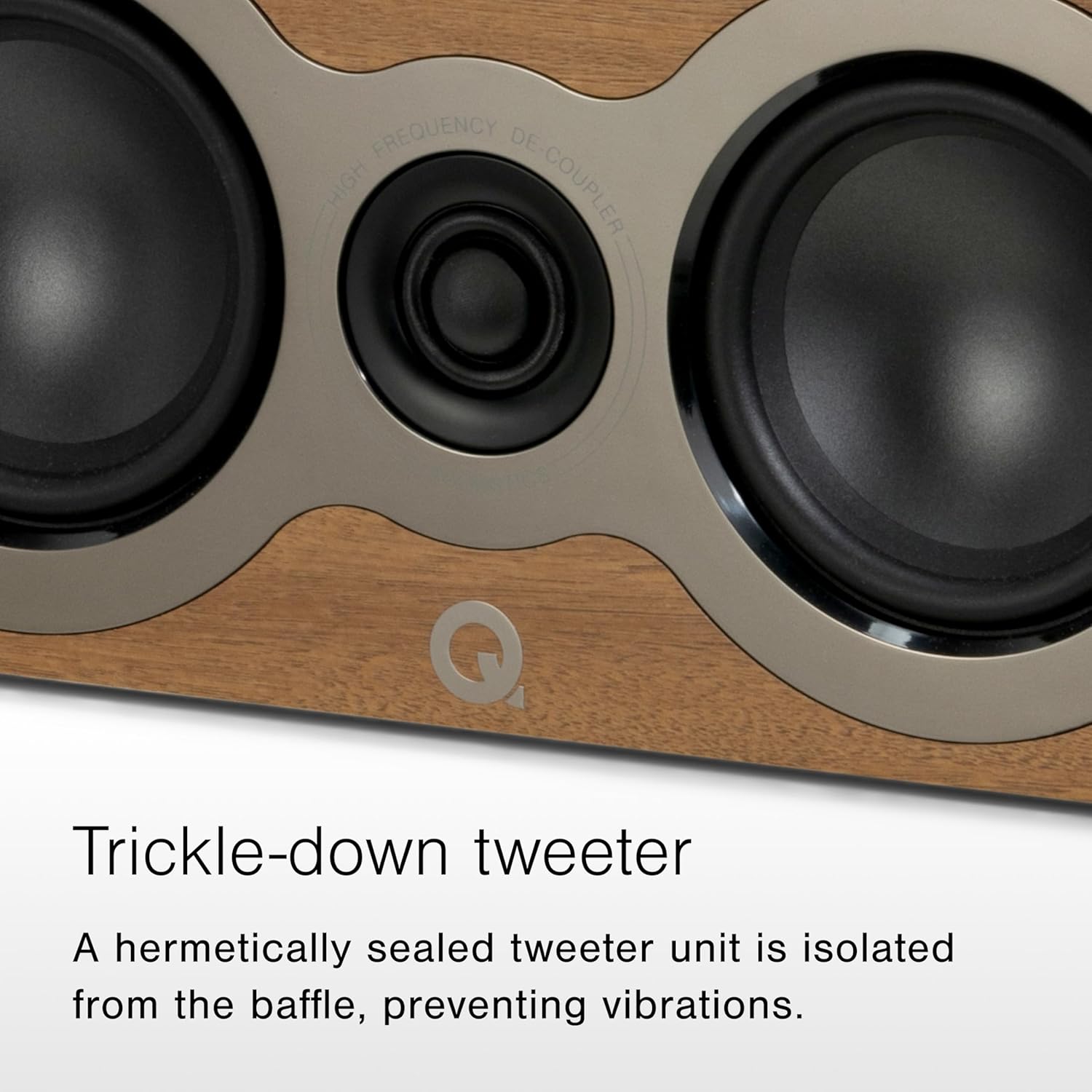 Q Acoustics 3090c Center Speaker Satin White - 2-Way Reflex Enclosure Type, 2 x 4 Mid/Bass Driver, 1 x 0.9 Tweeter - Active Speakers/HiFi Speakers for Home Theater Sound System - Image 4