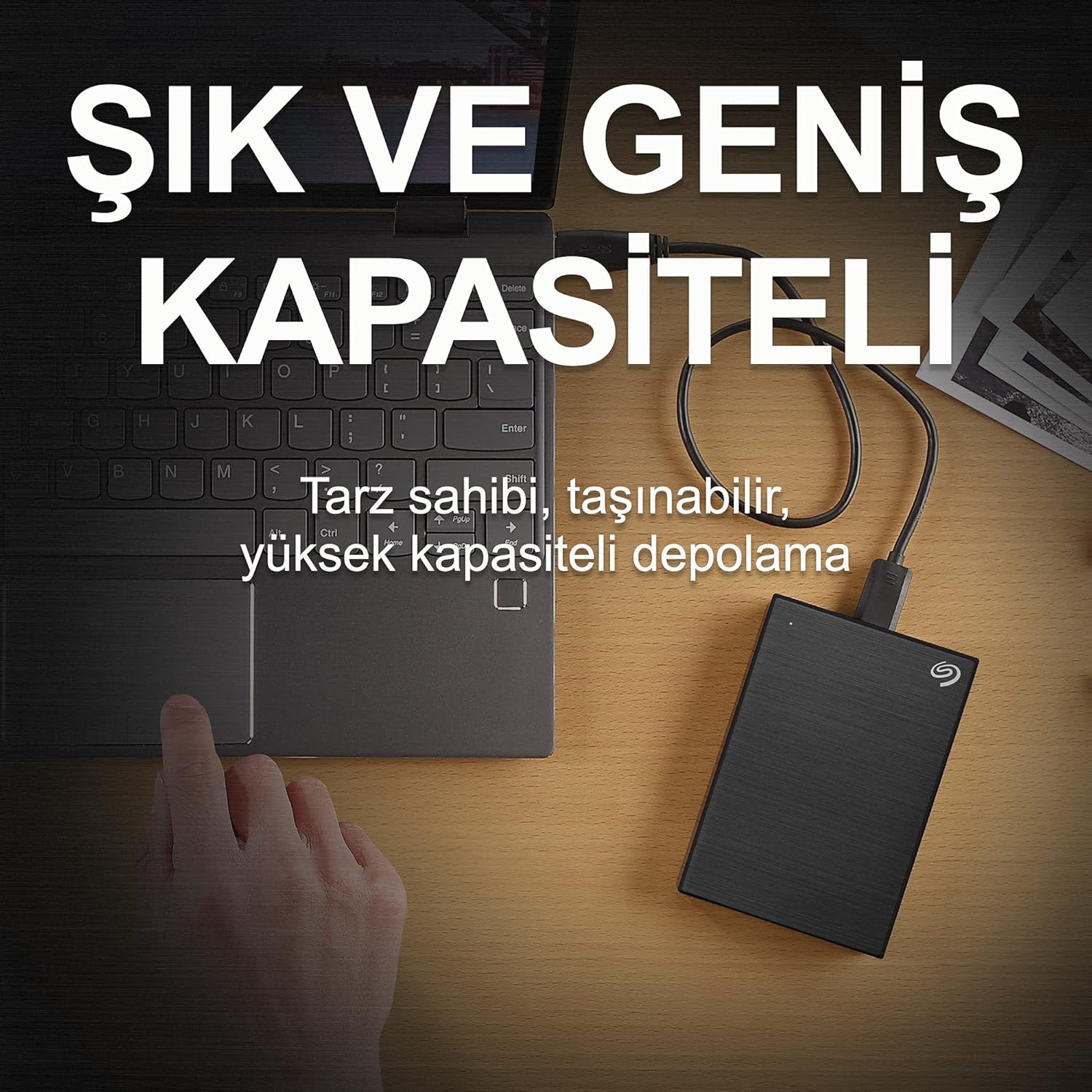 Seagate One Touch, 5TB, Portable External Hard Drive, PC Notebook & Mac USB 3.0, Space Grey, 1 Year Mylio Create, 4 mo Adobe CC Photography, Amazon Excl. (STKB5000405) - Image 2