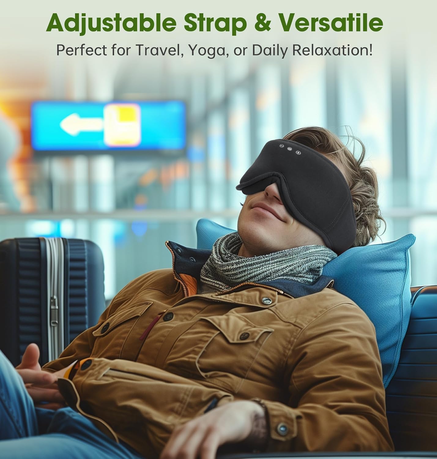 BambooCotton 3D Bluetooth Sleep Mask, LC-dolida 2025 New Sleep Headphones, Wireless Comfort, Sustainable Luxury for Better Sleep - Image 7