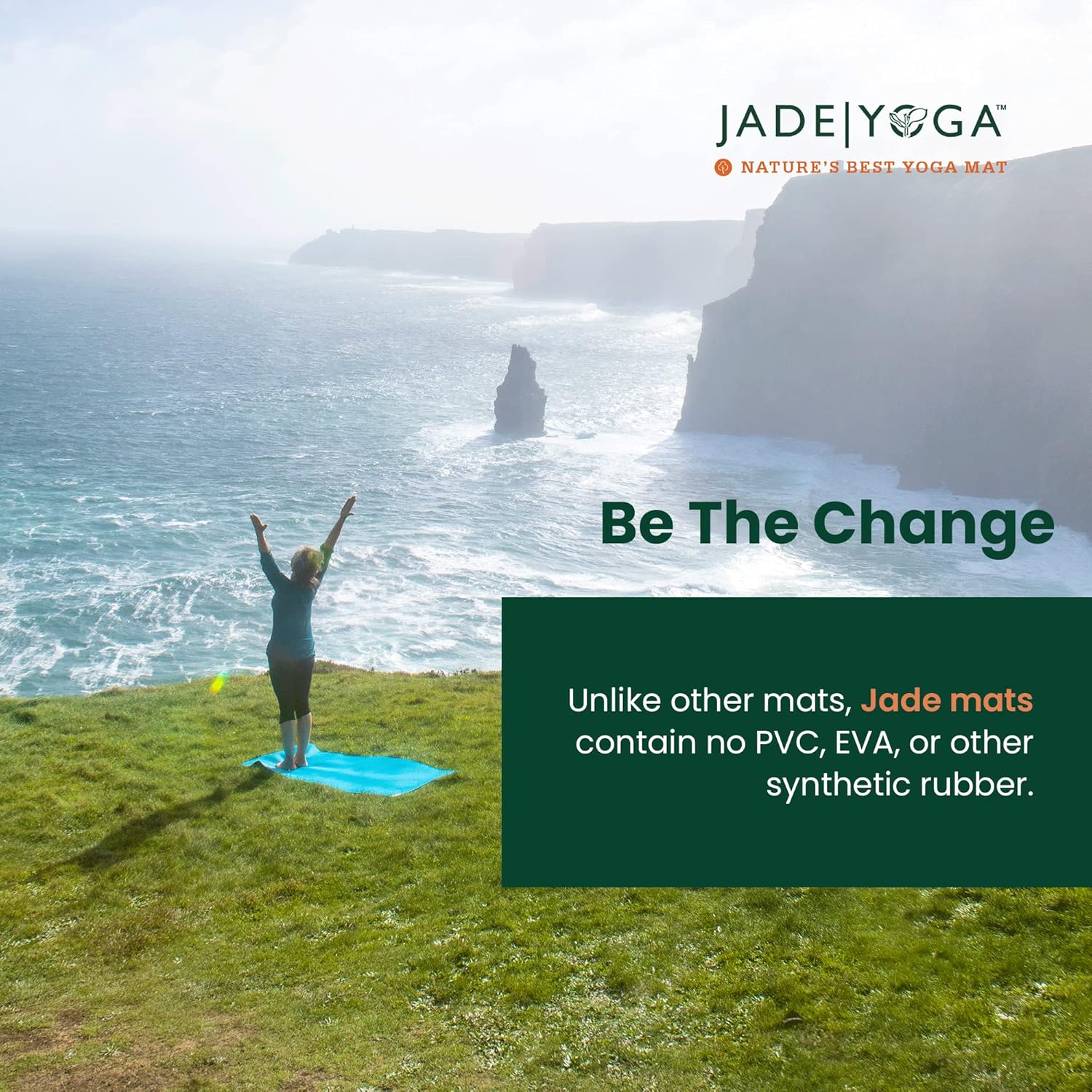 Jade Fusion Yoga Mat, Luxurious Comfort & Sturdy Workout Mats for Home Gym, 68" and 74" Yoga Mat Thick, Non-Slip Workout Mat with Extra Strong Grip, US Made Yoga Mats - Image 7