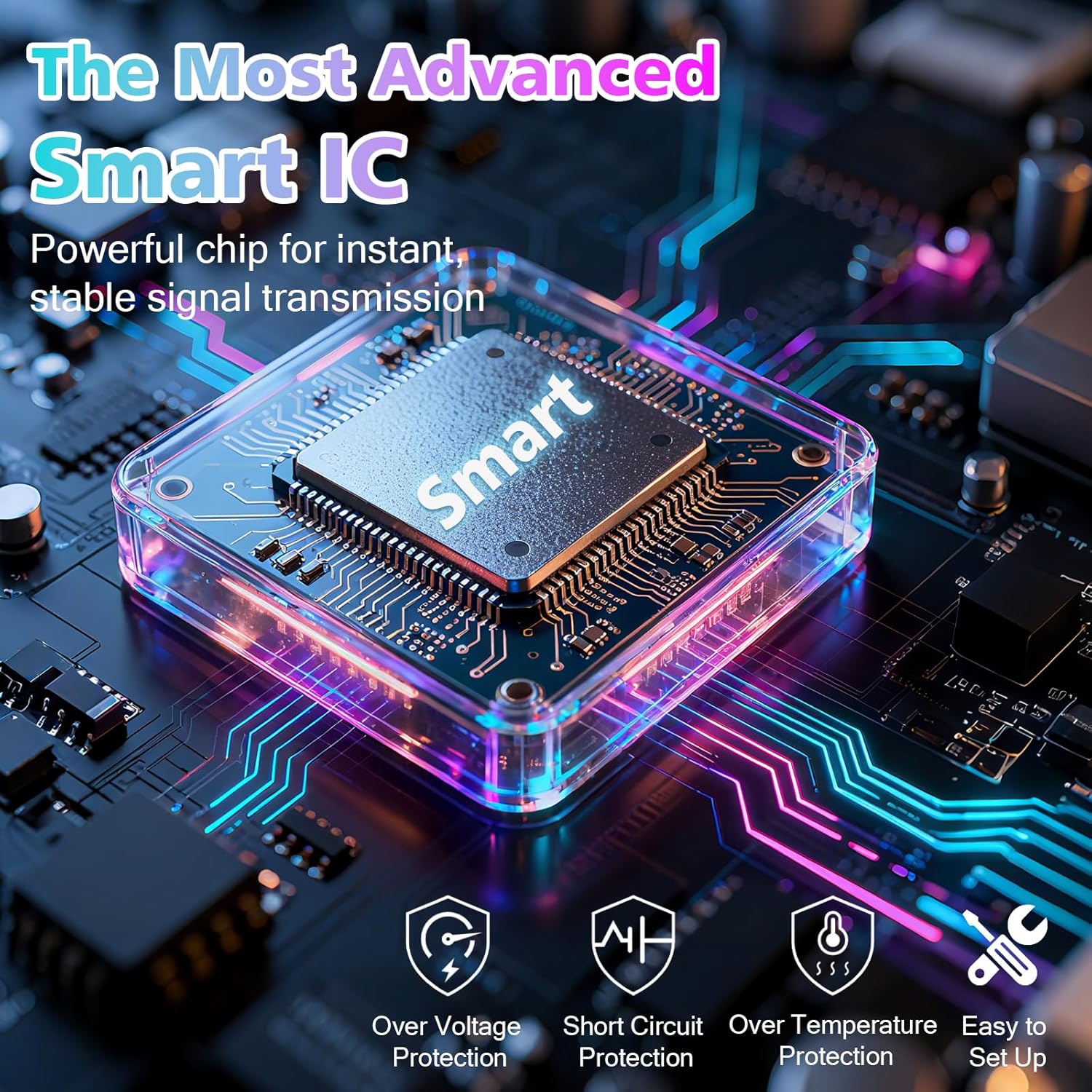 2025 Upgrade Antenna for Smart TV, Digital TV Antenna Indoor for Long Range Reception, HD Digital Antennas with Signal Booster for Local Channels, Supports 4K 1080P - Image 4