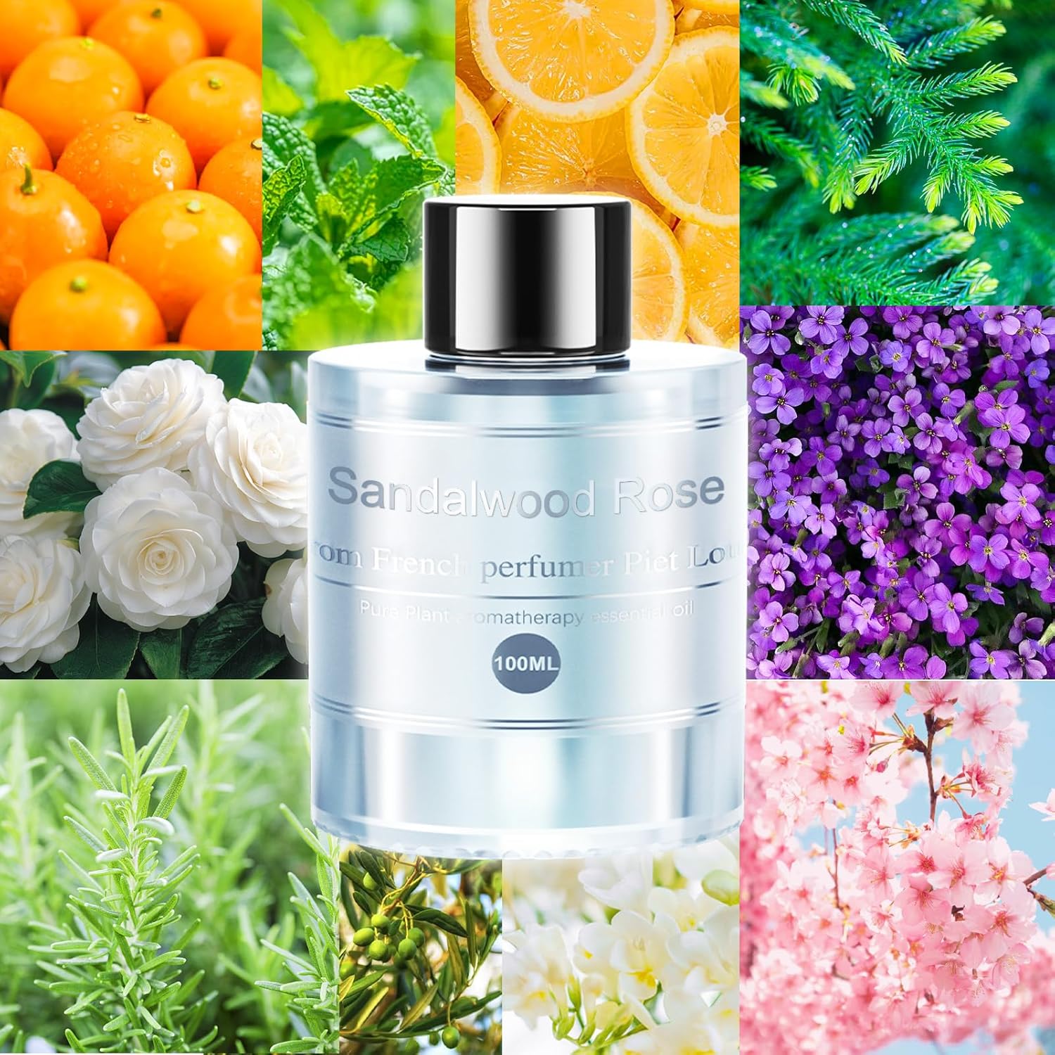 Amor Lyris Car Air Freshener Refill 3.5OZ/100ml Bottle, CO01/Dedicated Perfume Long Lasting Air Fresheners 6 Months, Car Diffuser Essential Oil Made of Natural Plant Extracts, Rose - Image 4