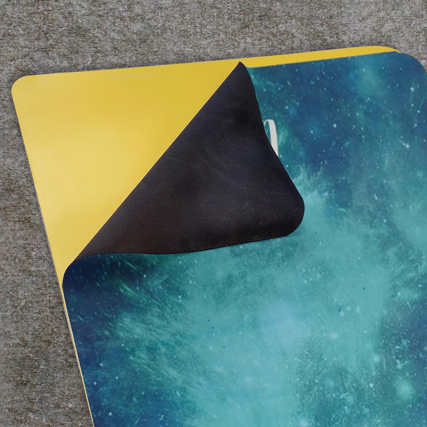 U&M 72'' x 27'' Travel Yoga Mat 1.5mm Thick - Non-Slip Natural Rubber Base & Suede Mat,Natural Rubber Yoga Mat Can be used as a cover layer for studio mats,For All Types of Yoga - Image 2