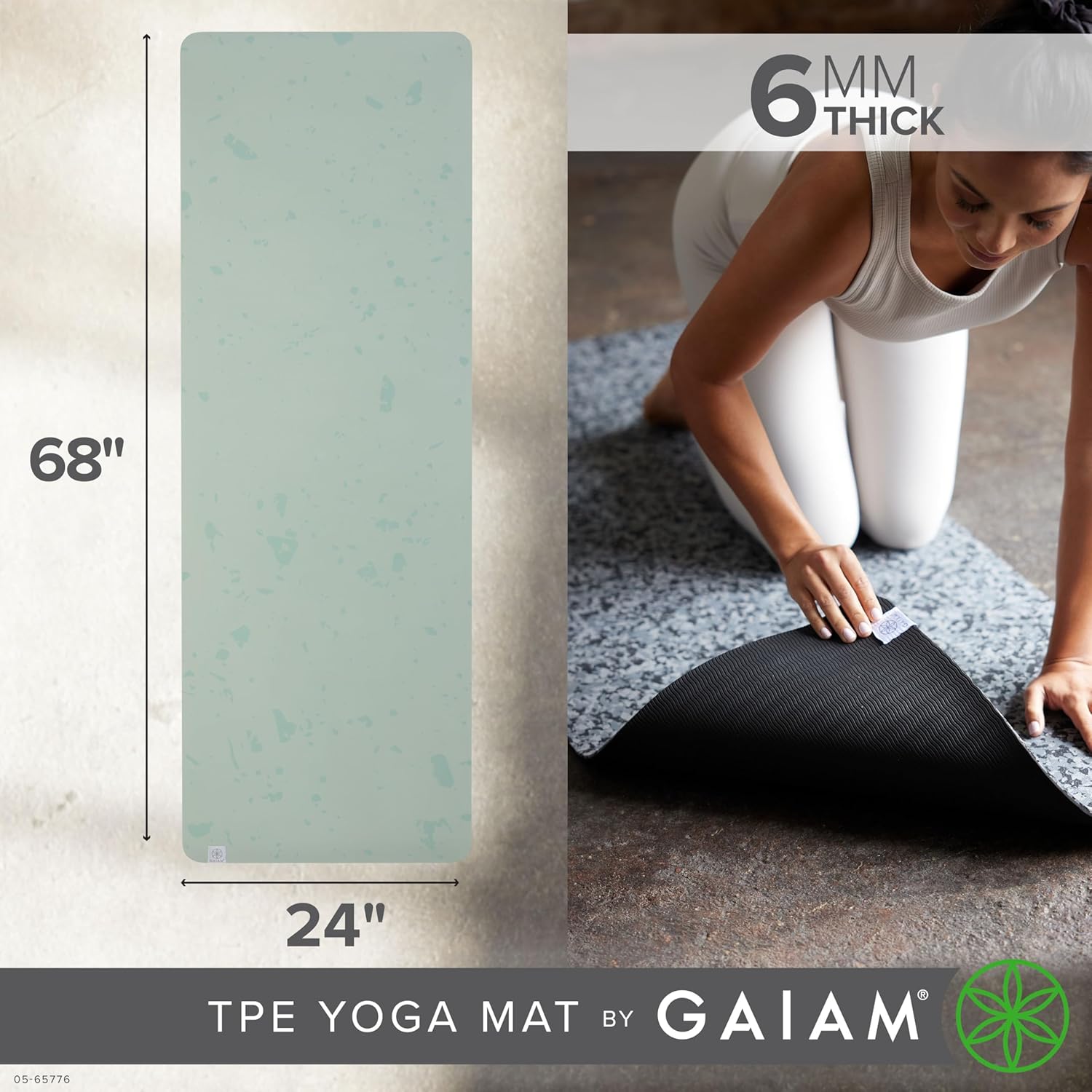 Gaiam Yoga Mat Performance TPE Exercise & Fitness Mat for All Types of Yoga, Pilates & Floor Exercises - Image 3