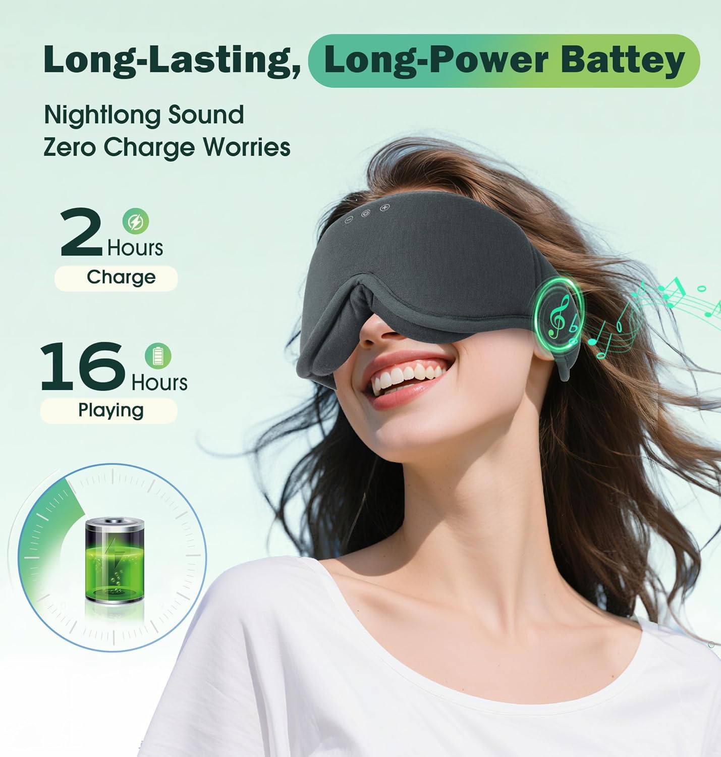 Sleep Mask with Headphones Bluetooth 5.4,LC-dolida 2025 New 3D Bluetooth Sleep Mask Headphones with Soft Bamboo Cotton for Side Sleepers Women Men, Sustainable Luxury for Better Sleep - Image 4