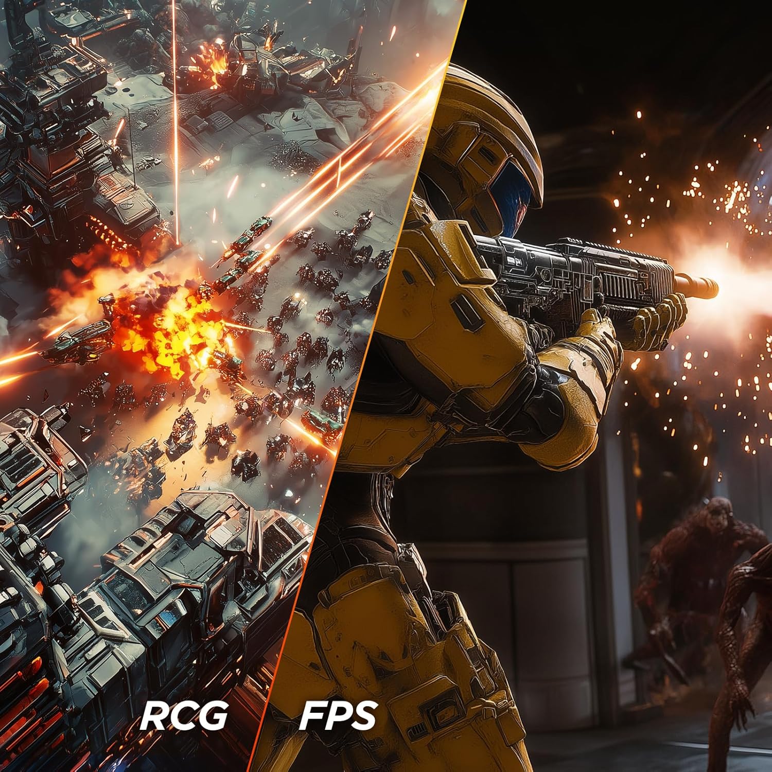 KOORUI 25 Inch Curved Gaming Monitor 240Hz FHD 1080P Computer Monitor, 1500R 1ms MPRT Display, Adaptive Sync, 90% DCI-P3,HDR, Eye Care, Tilt Adjustable, VESA 75x75mm, Black,G2511XC - Image 5