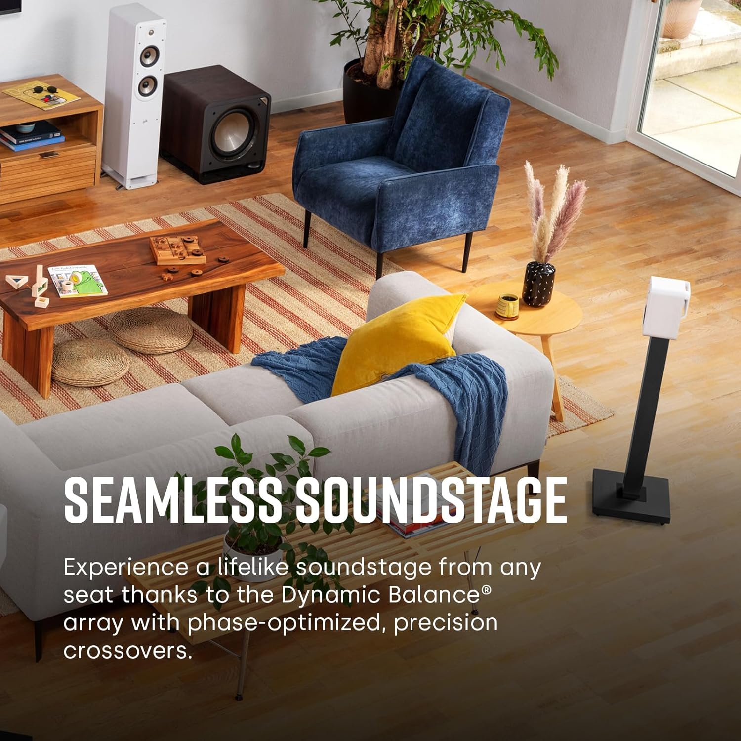 Polk Signature Elite ES10 Surround Sound Speakers - Hi-Res Audio Certified, Dolby Atmos & DTS:X Compatible, 1" Tweeter & 4" Woofer, Power Port Technology for Bass (Pair, Contemporary Walnut) - Image 3