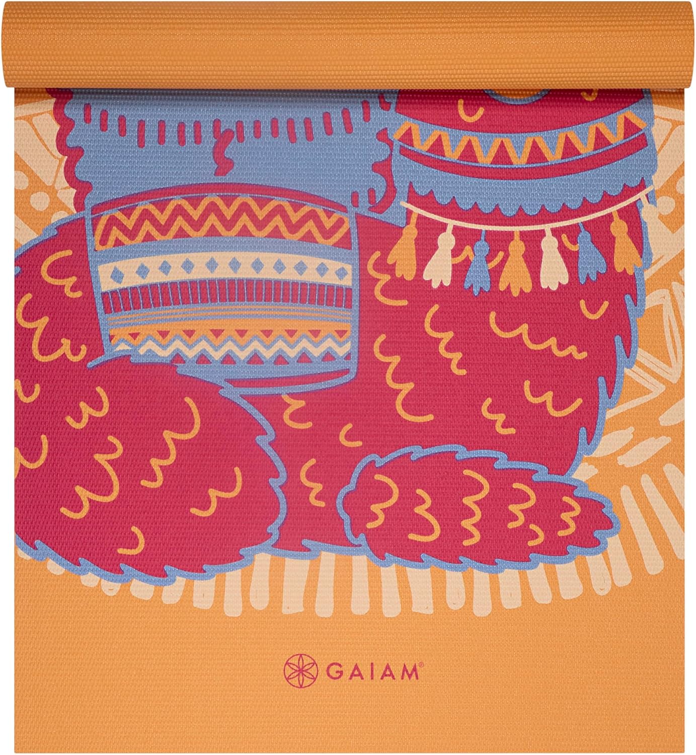 Gaiam Kids Yoga Mat Exercise Mat, Yoga for Kids with Fun Prints - Playtime for Babies, Active & Calm Toddlers and Young Children (60" L x 24" W x 3mm Thick)