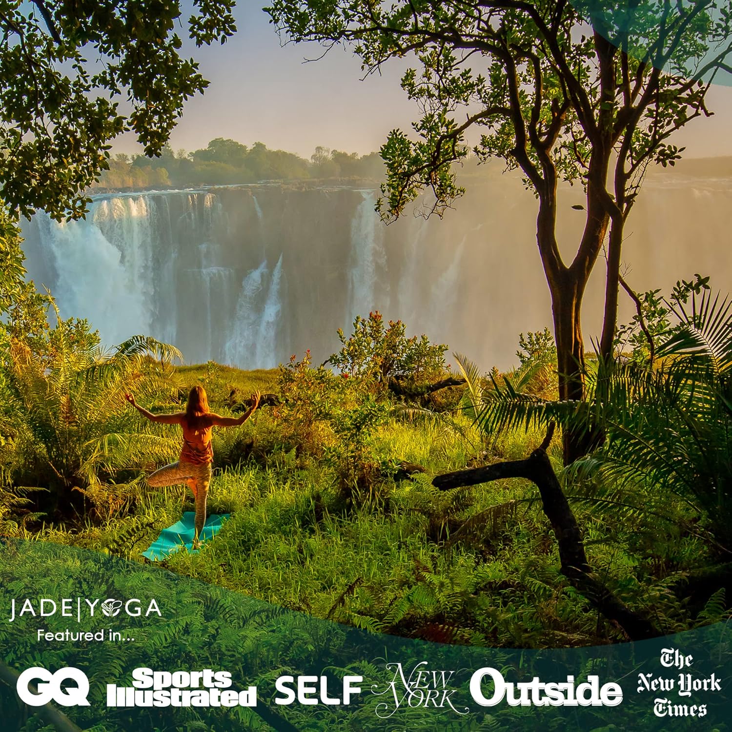 Jade Fusion Yoga Mat, Luxurious Comfort & Sturdy Workout Mats for Home Gym, 68" and 74" Yoga Mat Thick, Non-Slip Workout Mat with Extra Strong Grip, US Made Yoga Mats - Image 6