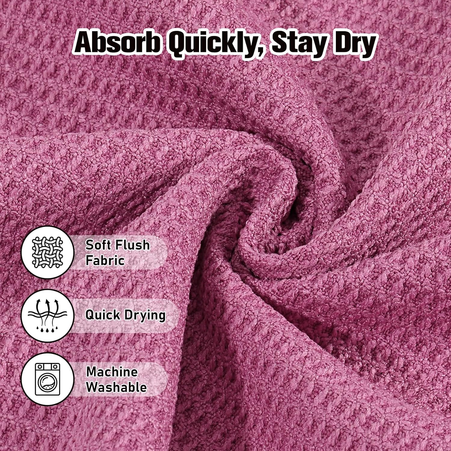 MoKo Hot Yoga Towel, Non-Slip Yoga Mat Towel with Grip Dots, 74.4"×27.3" Yoga Mat Cover for Pilates, Fitness, Meditation - Image 4