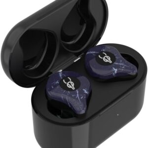 Sabbat E12 Marble Series 2025 New Ultra Noise Cancelling Wireless Earbuds Blutooth 5.2 HIFI Stereo In-Ear headphones with Built-in Mic,Wireless Charging Case suitable for IOS, Android(Galaline)
