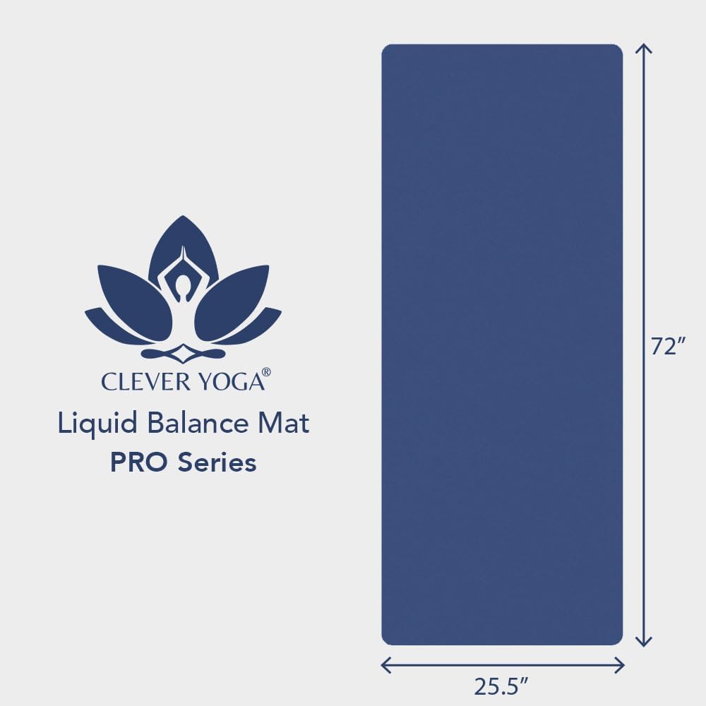 Premium Clever Yoga Mat - Extra Long Yoga Mat Suitable For All Yoga Types - Workout Mat For Home Or On The Go - Includes Our Perfect Fit Mat Bag - Image 5