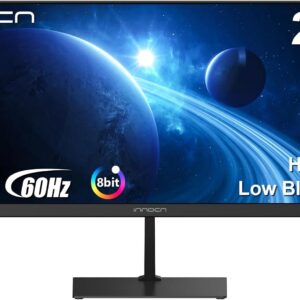 INNOCN 23 Inch Widescreen Computer Monitor WFHD 2560 x 1080p HDMI DisplayPort PC Monitor, Tilt Adjustable, Eye Care, Black