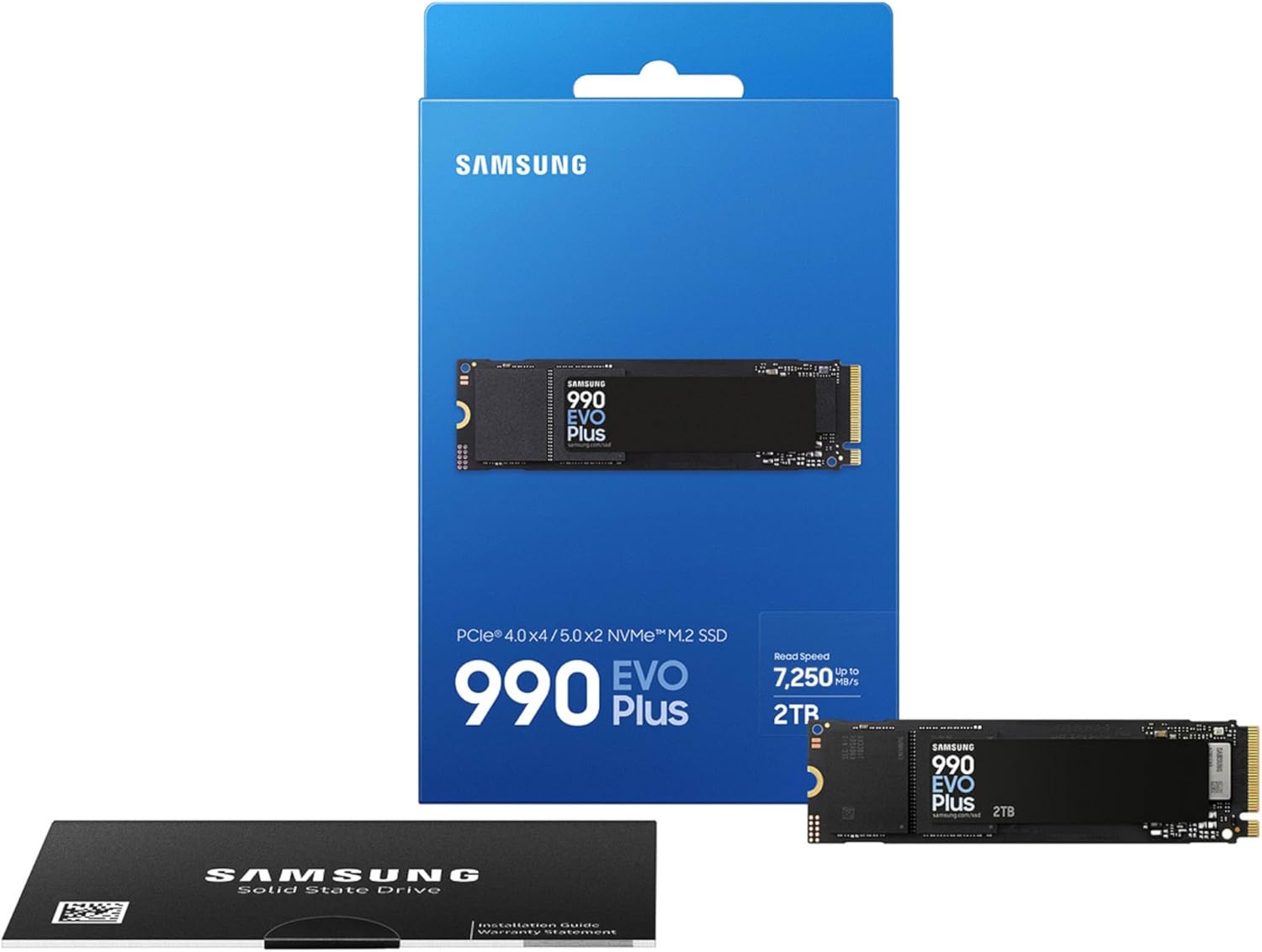 Samsung 990 EVO Plus SSD 2TB, PCIe Gen 4x4, Gen 5x2 M.2 2280, Speeds Up-to 7,250 MB/s, Upgrade Storage for PC/Laptops, HMB Technology and Intelligent Turbowrite 2.0, (MZ-V9S2T0B/AM) - Image 3