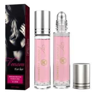 2Pcs Phero Perfume, Pheromones Perfumes for Women, Roll On Perfume Phero Oil, Specially Designed For Women, Portable perfume Long Lasting Female