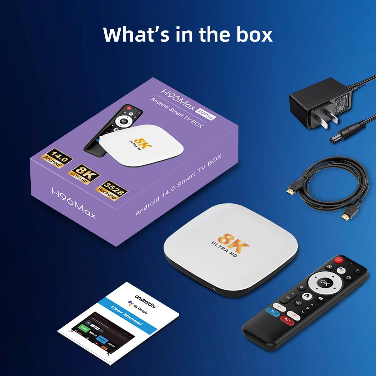 Android 14 TV Box 2025, LEFFOT M2 Plus 4K UHD Streaming Device for TV, with Google Play, Voice Remote, 2.4G&5G WiFi 6, BT 5.4, HDR10, 3D, Smart TV Box for Home TV Netflix YouTube (4GB-128GB) - Image 9