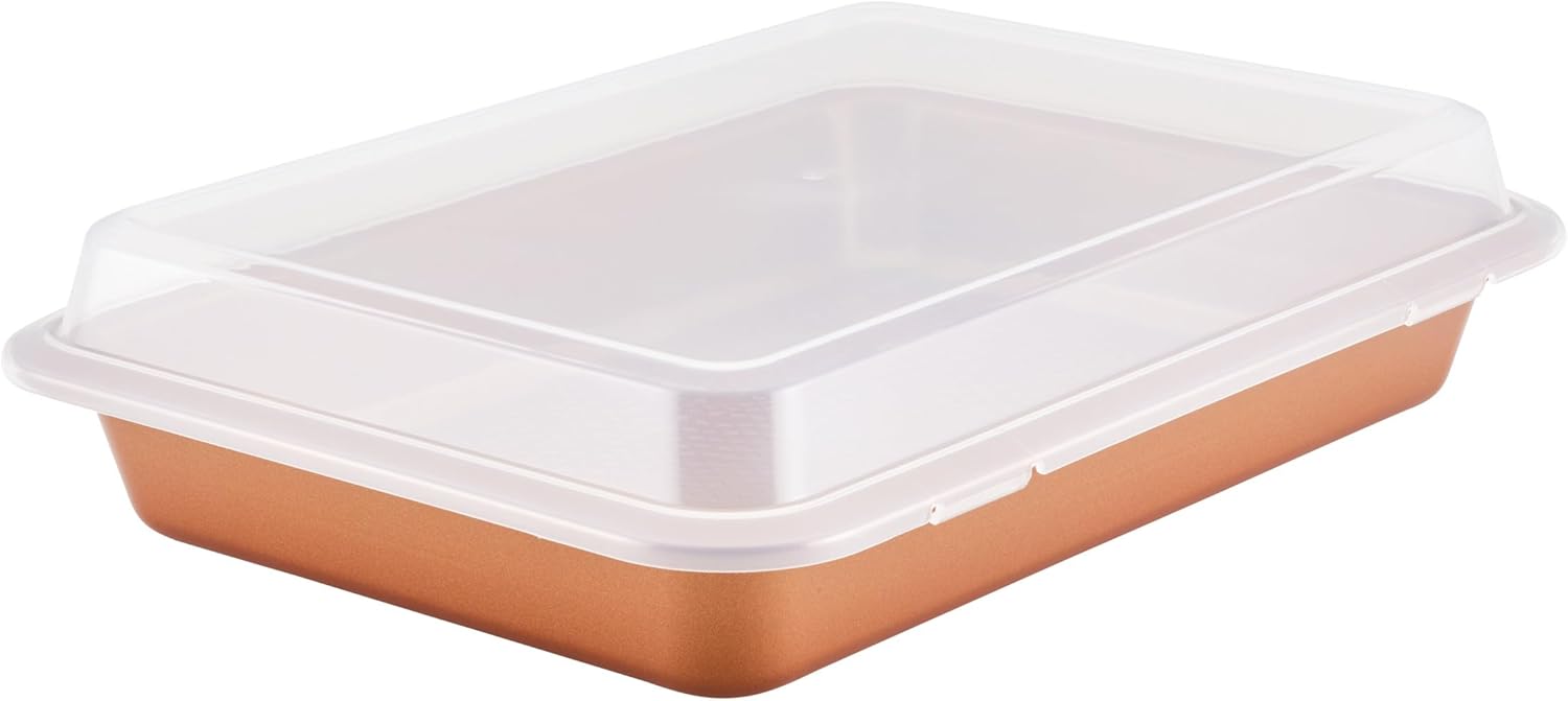 Ayesha Curry Kitchenware Bakeware Nonstick Baking Cookie, Loaf, Cake Pan Set, 7-Piece, Copper - Image 12