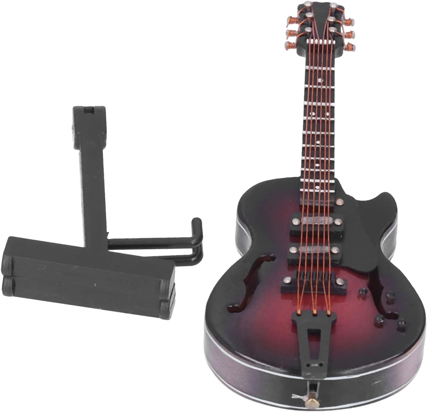 Guitar Model Mini Exquisite Musical Instrument Decorative Handicraft Ornament Mini Musical Instrument Ornaments Gifts Musical Instrument Gift Desktop Simulation for Home Office Decoration - Image 9