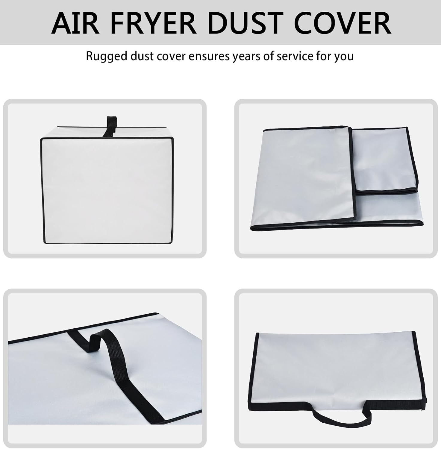 Air Fryer Cover for Cuisinart Air Fryer, Heavy Duty Heat-Resistant Waterproof Protective Convection Toaster Oven Cover Compatible with Cuisinart Air Fryer + Convection Toaster Oven TOA70 (Grey) - Image 7
