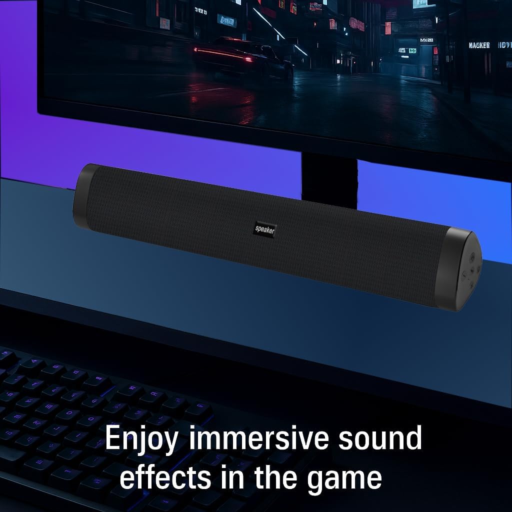 Portable Bluetooth Speaker Wireless Sound Bar, Home Theater Speaker System Compatible for PC, Laptop, Smartphones - Image 4