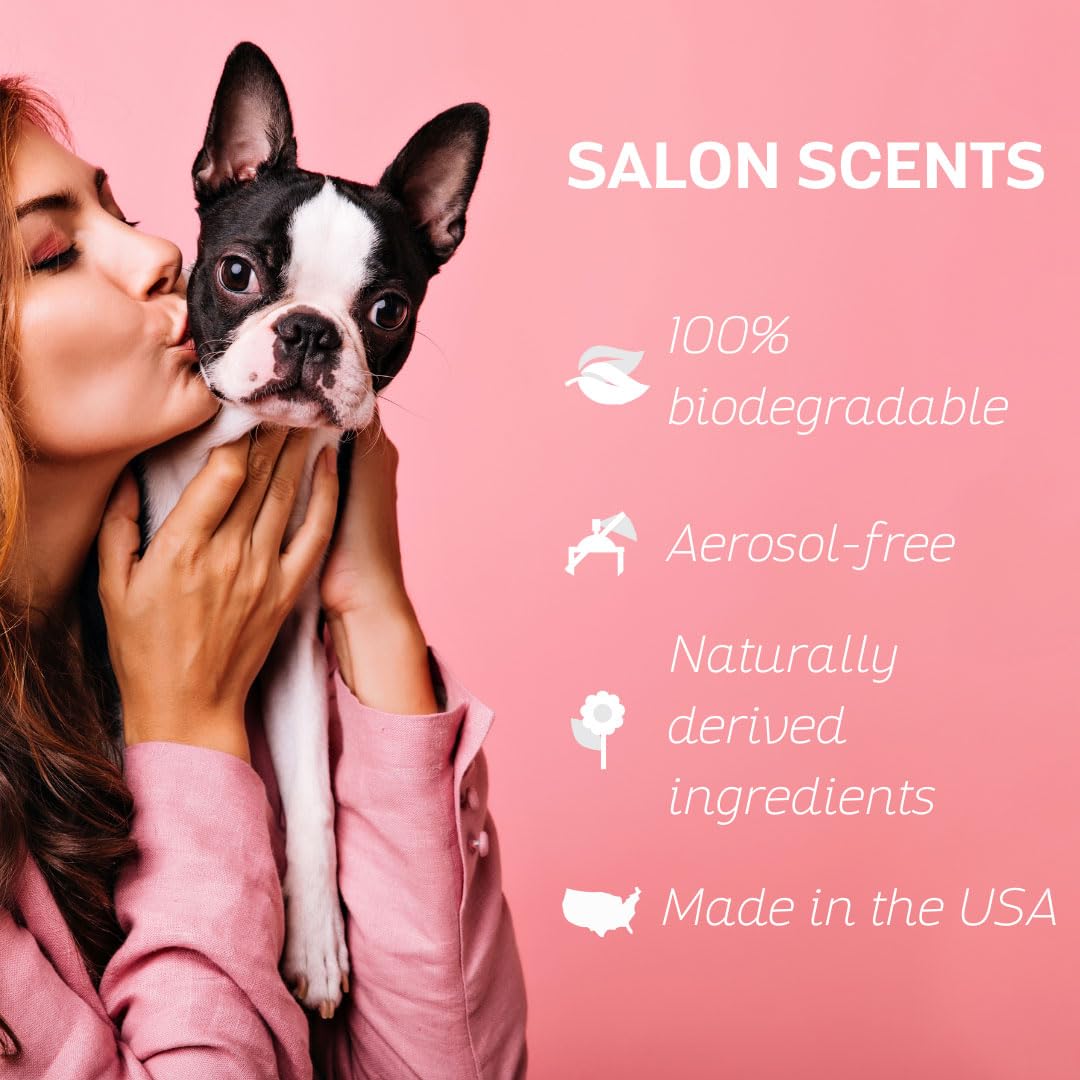 Bark2Basics Salon Scents Pet Grooming Cologne - 8 oz, Natural Professional Groomer Grade Perfume Deodorant for Dogs and Cats, Long Lasting, Deodorizing (Blueberry Pie) - Image 6