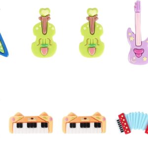 12 Pcs Aesthetic Mini Musical Instrument Fridge Magnets, Funny Kawaii Refrigerator Magnets Set for Home, Office, Classroom, Dry Erase Board, Locker Magnetic Accessories(Musical Instrument)