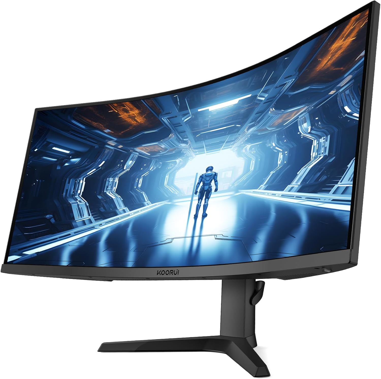 KOORUI 34-inch Curved Ultrawide WQHD 3440×1440 Gaming Monitor, 180Hz 1000R- PIP/PBP, 1ms(MPRT), HDR400, DCI-P3 95%, FreeSync Premium, 1 x DP 1.4 & 2 x HDMI 2.0, Tilt Height Swivel Adjustment, 34E6UC - Image 12