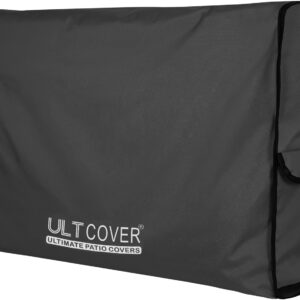 ULTCOVER Waterproof Outdoor TV Cover for 28-32 inch Outside Flat Screen Televisions with Mounts and Stands, Black