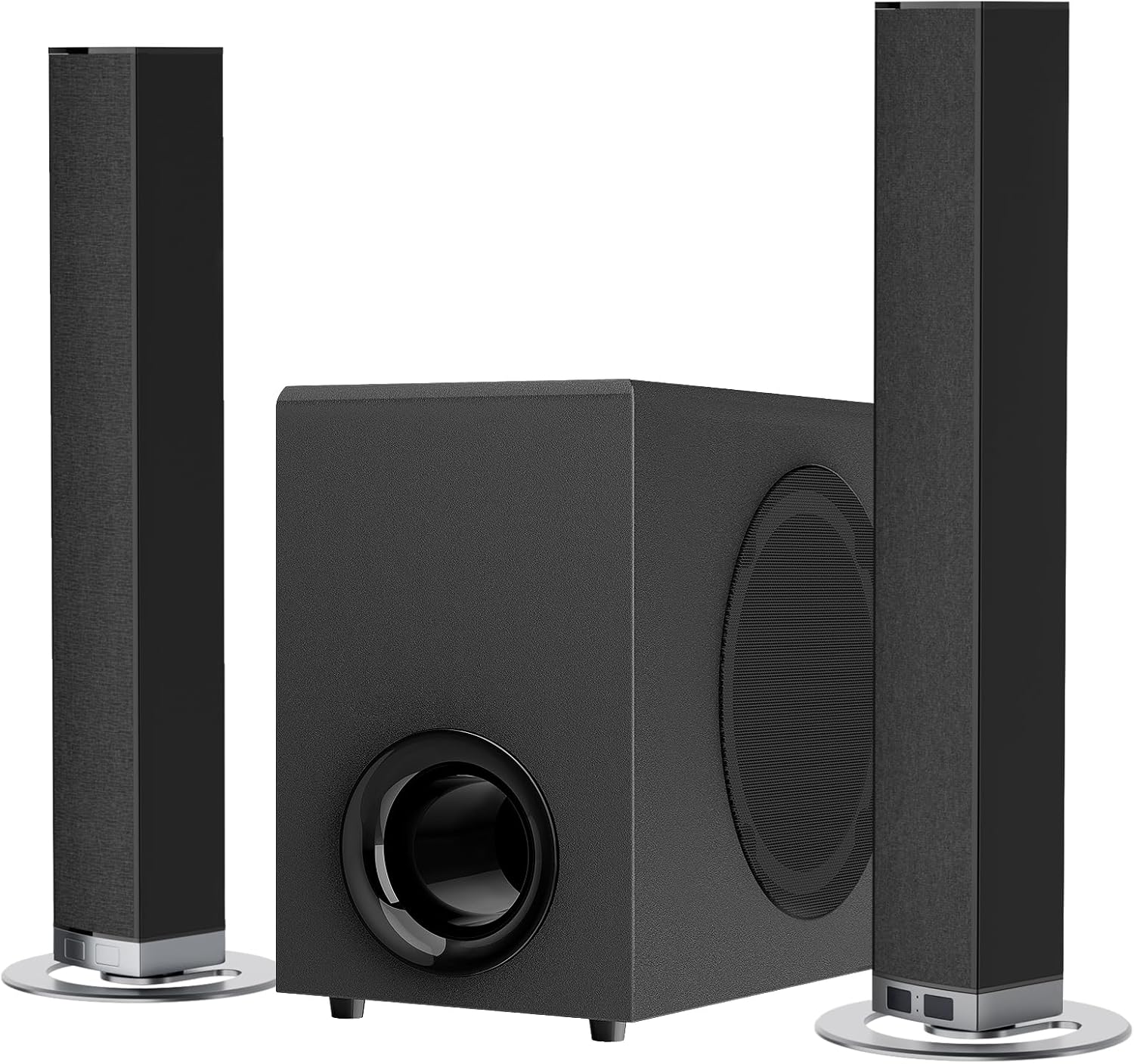 MZEIBO Sound Bar with Subwoofer,120W Soundbar for Smart TV Surround Sound Home Theater System Bluetooth 5.3 Audio Compatible with ARC, AUX, Optical - Image 2