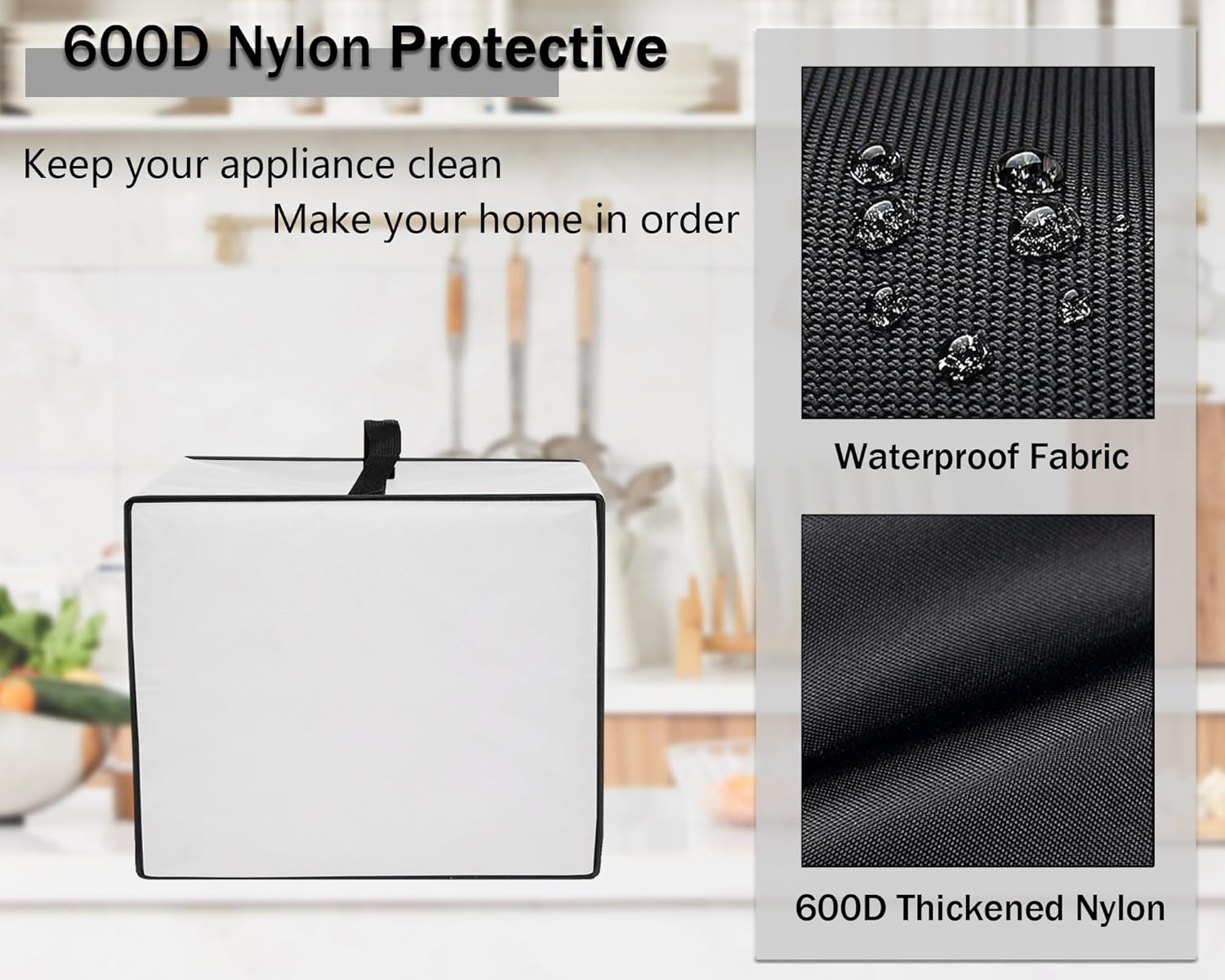 Air Fryer Cover for Cuisinart Air Fryer, Heavy Duty Heat-Resistant Waterproof Protective Convection Toaster Oven Cover Compatible with Cuisinart Air Fryer + Convection Toaster Oven TOA70 (Grey) - Image 4