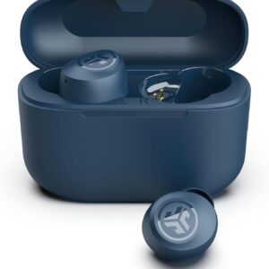 JLab Go Air Pop+ True Wireless Earbuds, in Ear Headphones, Bluetooth Earphones, 35H Playtime Ear Buds, Bluetooth Earbuds with Microphone, USB-C Charging Case, Dual Connect, EQ3 Sound, Navy Blue