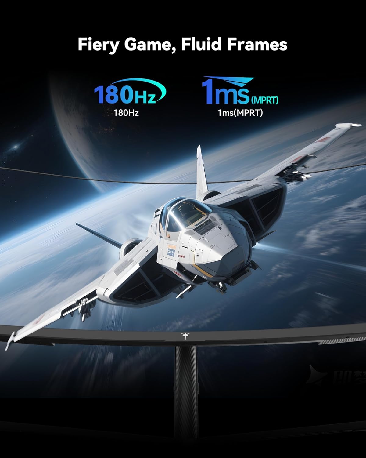 KTC 34 Inch UWQHD Curved Gaming Monitor, 3440x1440 Ultrawide PC Monitor 1500R, 180Hz 21:9 Display, Adaptive Sync, 1ms MPRT, 4000:1 Contrast, Tilt/Swivel/Pivot/Height Adjustment, HDMI2.0 & DP1.4,H34S5 - Image 4