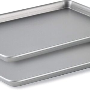 Calphalon Premium Nonstick Baking Pans Set of 2, 12 x 17 inch, Silverware, Heavy Gauge Steel Core