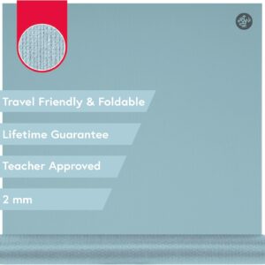 Manduka PRO Travel Yoga Mat – 2mm | Foldable & Travel Friendly | Lifetime Durability | Teacher Approved | Hygienic Construction