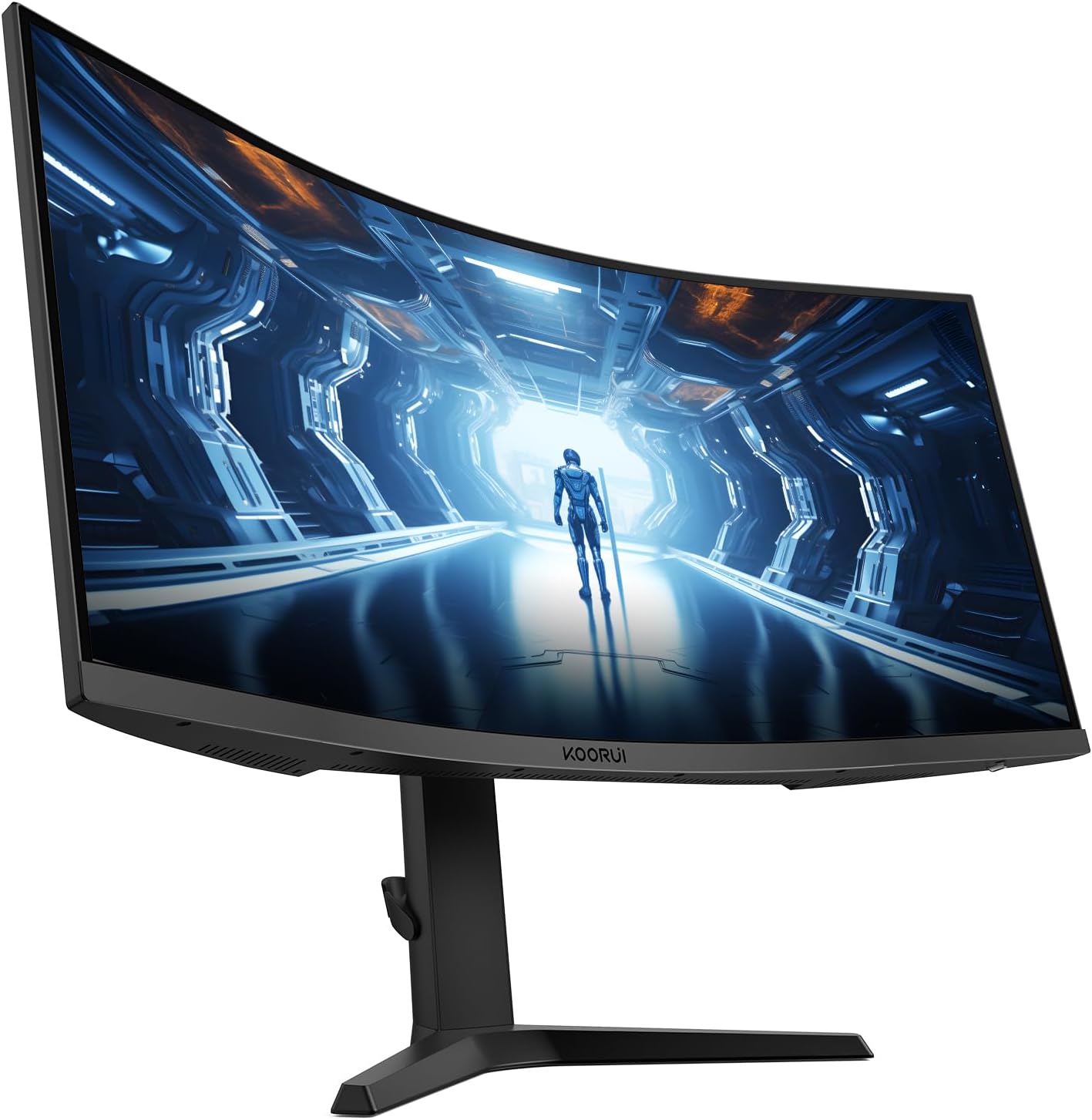 KOORUI 34-inch Curved Ultrawide WQHD 3440×1440 Gaming Monitor, 180Hz 1000R- PIP/PBP, 1ms(MPRT), HDR400, DCI-P3 95%, FreeSync Premium, 1 x DP 1.4 & 2 x HDMI 2.0, Tilt Height Swivel Adjustment, 34E6UC - Image 11